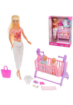 Кукла Defa Lucy. Набор: «Счастливая семья». 3 куклы, 8 аксессуаров, в ассорт.