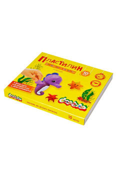 Пластилин Каляка-Маляка 10 цв. 150 г ассорти со стеком