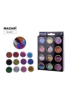 Набор блёсток декоративных №7, 12 цветов х 5.6 г, картонная коробка