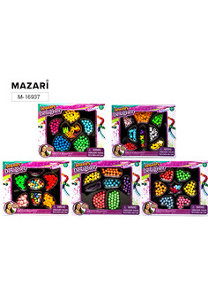 Набор бусин для творчества, 19*15*2см, микс (M-20074, 75, 76, 77, 78), картонная упаковка