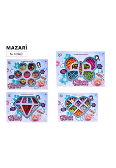 Набор бусин для творчества, 27*2.8*19.5см, микс (M-20083, 84, 85, 86), картонная упаковка