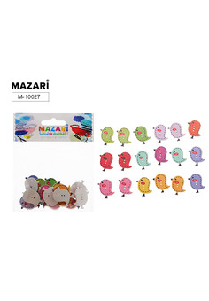 Пуговицы декоративные деревянные CHICK, ассорти 18 дизайнов, ОПП- упаковка