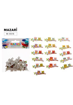 Пуговицы декоративные деревянные SOVA, 18 шт., ОПП- упаковка