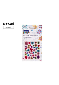 Стразы-наклейки, круглые, разного размера, ОПП-упаковка с европодвесом