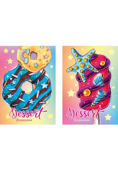 БЛОКНОТ А7 48л. ДЕСЕРТЫ МЕЧТЫ (Б48-7979) КБС, цвет.мелов.обл, блок-офсет
