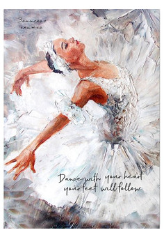 ЗАПИСНАЯ КНИЖКА А6 48л. ИЗЯЩНАЯ БАЛЕРИНА - 1 (48-6161) 7БЦ, глянц.ламин., цвет.мелов.обл