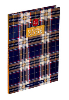 ЗАПИСНАЯ КНИЖКА А6 48л. ШОТЛАНДСКАЯ КЛЕТКА -13 (48-2086) 7БЦ, глянц.ламин., цвет.мелов.обл