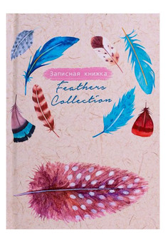 ЗАПИСНАЯ КНИЖКА А6 48л. ЯРКОЕ ОПЕРЕНИЕ-1 (48-2087) 7БЦ, глянц.ламин., цвет.мелов.обл