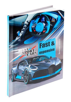 ЗАПИСНАЯ КНИЖКА. А6 64л. ХОРОШИЙ АВТОМОБИЛЬ - 14 (64-0196) 7БЦ,глянц.ламинирование, лен