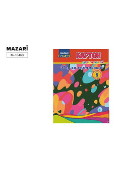 Набор цветного картона мелованного перламутрового, 8 л., 8 цв., в папке
