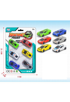 Набор машин №8626C/6шт/блистер/25,5*17*25