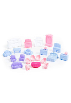 Набор мебели для кукол №5 (21 элемент) (в пакете)