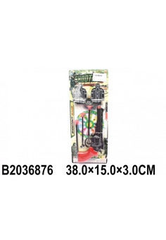 Пистолет с присосками на карт. в кор.2*180шт