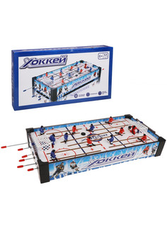 Настольная игра хоккей, в компл. игр. поле 70*31см, ворота 2шт., шайба, кор