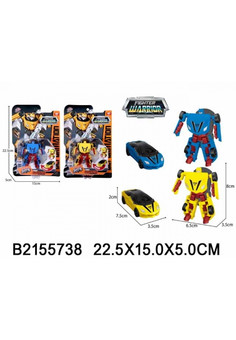 Робот-машина цвет в ассорт. L013-23 на карт. в кор.2*108шт