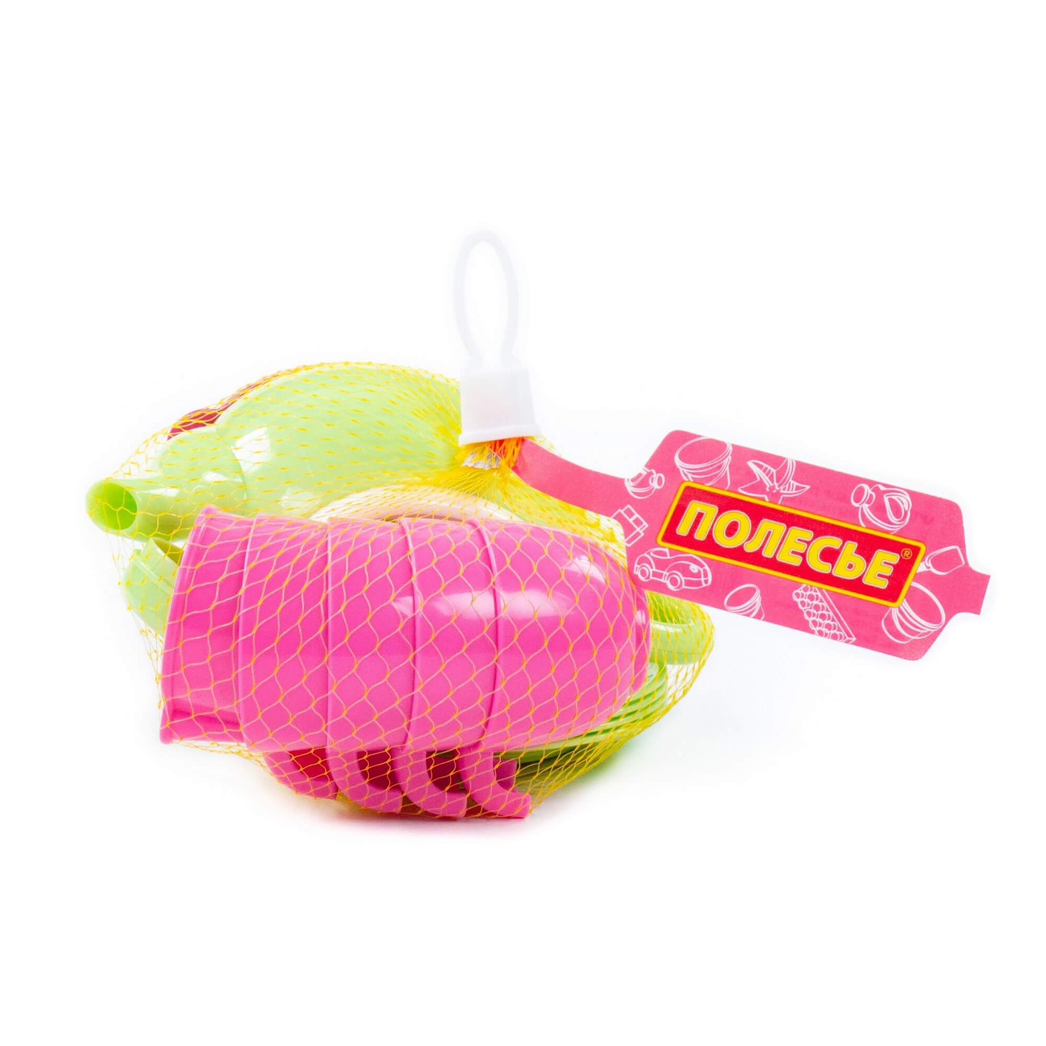 Кликните для увеличения изображения Набор детской посуды на 4 персоны (16 элементов) (в сеточке), изображение 2