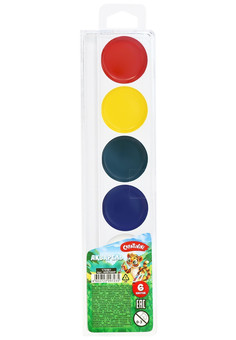 Акварель Creativiki  6 цв. без кист. пласт. уп. европодвес