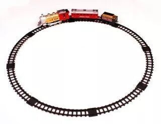 Ж/д Голубая стрела, 282см, локомотив, тендер, вагон, свет, дым. Элементы питания в комплект не входя, изображение 3