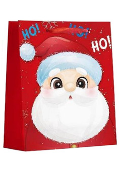 Dream cards Пакет подарочный с мат.лам. и глиттером 31*40*12 см (XL) Дух  рождества, 210 г ППК-3898