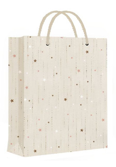 Dream cards Пакет подарочный с мат.лам.26*32*12 см(размер L)Пастельная россыпь,бежевый,210г.ПКП-5935