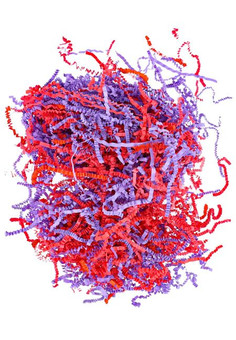 Бумажный наполнитель Микс Интенсив (фиолетовый, розовый), 100г, ширина 2 мм НБ-2123