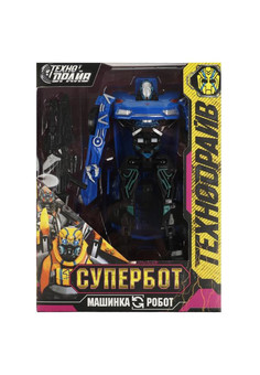 Робот трансформирующийся в машину, кор.13*17,5*5см ТЕХНОДРАЙВ в кор.2*96шт