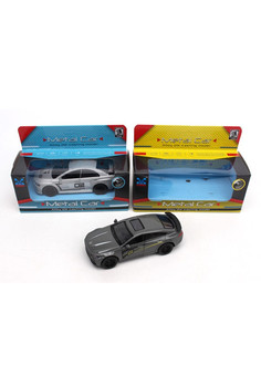 Машина металлическая, инерционная, открываются двери, свет, звук, в комплекте тестовые элементы пита