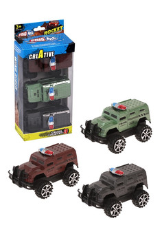 Набор инерционных машин, в комплекте 3шт., коробка, в ассортименте, арт. S959-2