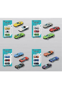 Набор машин металлических 3шт., коробка, в ассортименте, арт. F04-1