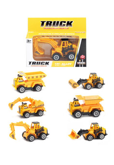 Строительная техника металлическая, инерционная, коробка, в ассортименте, арт. FC3