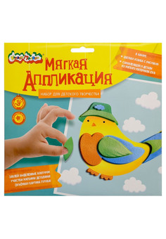 Аппликация мягкая ЭВА Каляка-Маляка ПТИЧКА 20х20 см 3+