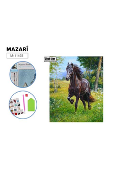 Алмазная мозаика КОНЬ-2, холст 25х30 см (размер выкладки 20х25 см), ОПП-упаковка