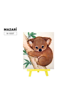 Алмазная мозаика с мольбертом  КОАЛА,21х25 см, 1 дизайн, частичная выкладка,  ОПП упаковка.