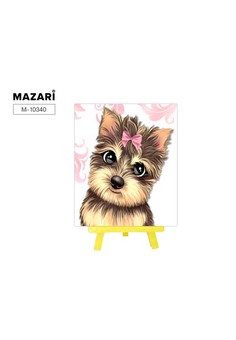 Алмазная мозаика с мольбертом  МИЛЫЙ ЩЕНОК,21х25 см, 1 дизайн, частичная выкладка,  ОПП упаковка.