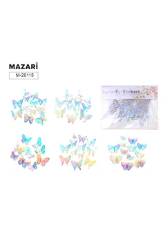 Декоративные элементы из пластика, 12 шт., 6 дизайнов в ассортименте,  ОПП-упаковка 13*9.5см с европ