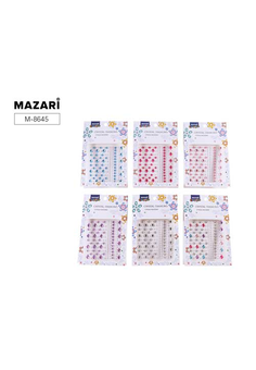 Стразы-наклейки акриловые АССОРТИ, 10.4*16 см, 6 дизайнов, ОПП-упаковка с европодвесом