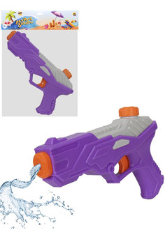 Водный пистолет 250мм (120мл,дальность стрельбы 3-4м, цвет-микс, в пакете) ( Арт. ИК-1050)