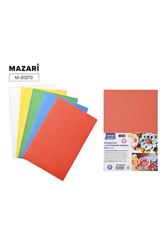 Набор цветного фоамирана, 5 листов, 5 цветов, формат А4, толщина 1 мм, ОПП-упаковка