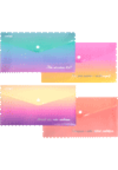 Папка-конверт на кнопке 