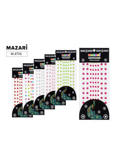 Стразы-наклейки акриловые ЦВЕТЫ, 101шт.