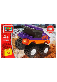 Конструктор ДЖИП, 56 дет. Город мастеров в кор.80шт