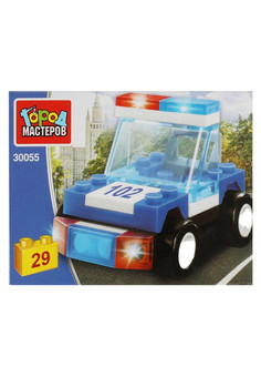 Конструктор полицейская машина, 29 дет. Город мастеров в кор.240шт
