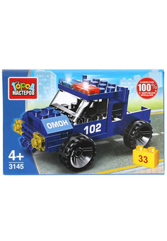 Конструктор ПОЛИЦЕЙСКИЙ ПИКАП, 33 дет. Город мастеров в кор.80шт