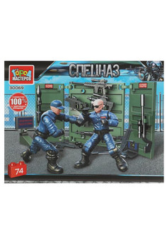 Конструктор спецназ, 74 дет. Город мастеров в кор.2*96шт