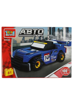 Конструктор СПОРТКАР, 81 дет. Город мастеров в кор.2*40шт