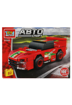 Конструктор СПОРТКАР, 82 дет. Город мастеров в кор.2*40шт