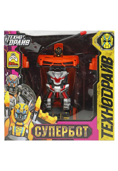 Робот на р/у трансформирующийся, в машину, кор.21,8*21,5*15,5см ТЕХНОДРАЙВ в кор.2*18шт