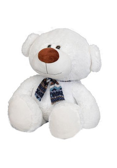 Игрушка набивная, 7-9-1 Мишка Эрик 70 белый, h=70см