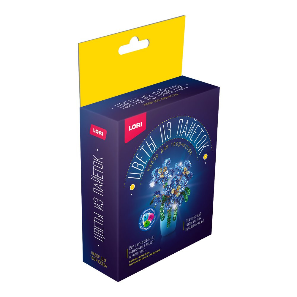 Цв-034 Цветы из пайеток 