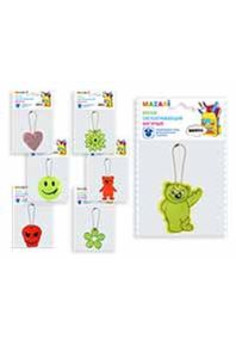 Брелок светоотражающий БЕЗОПАСНОСТЬ, фигурный, ОПП- упаковка с подвесом